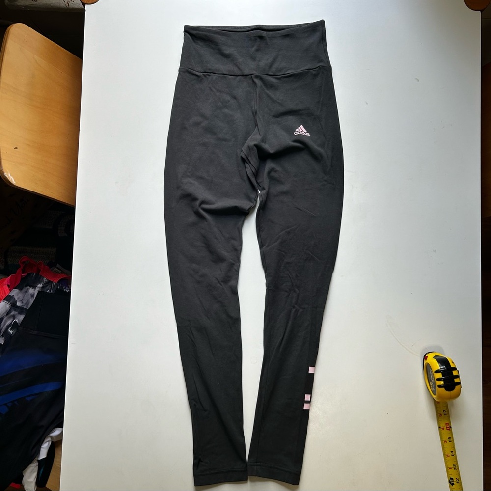 ADIDAS WOMENS HIGH WAIST WORKOUT PANTS SIZE XS